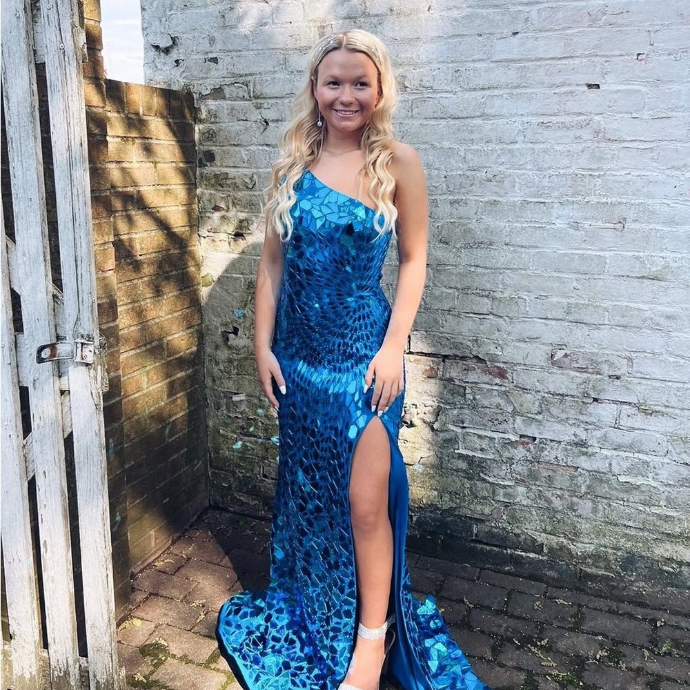 Sherri hill broken glass dress